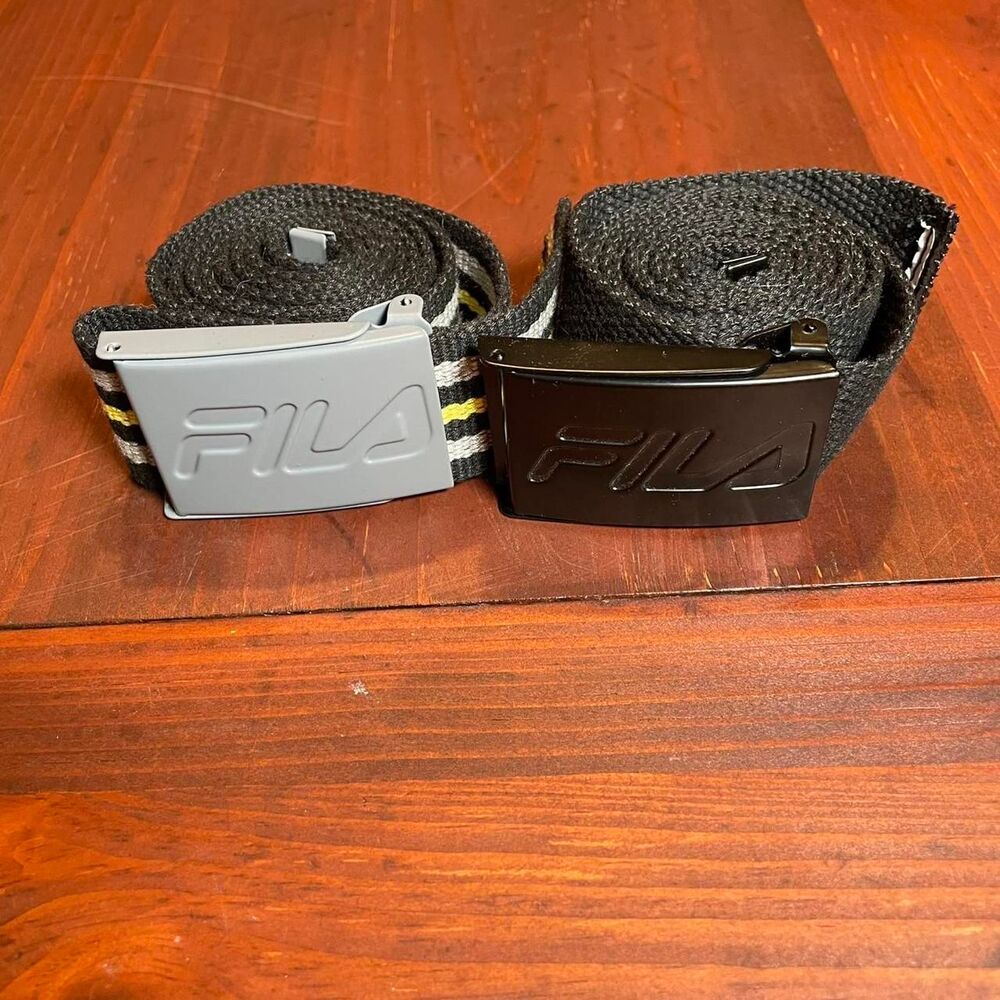 Fila black & grey belts bundle of 2